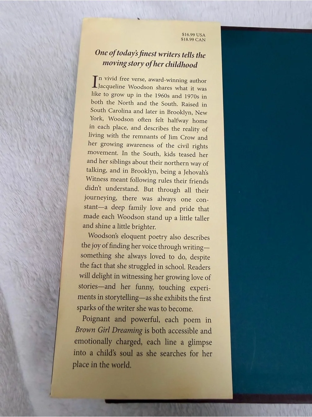 Brown Girl Dreaming by Jacqueline Woodson